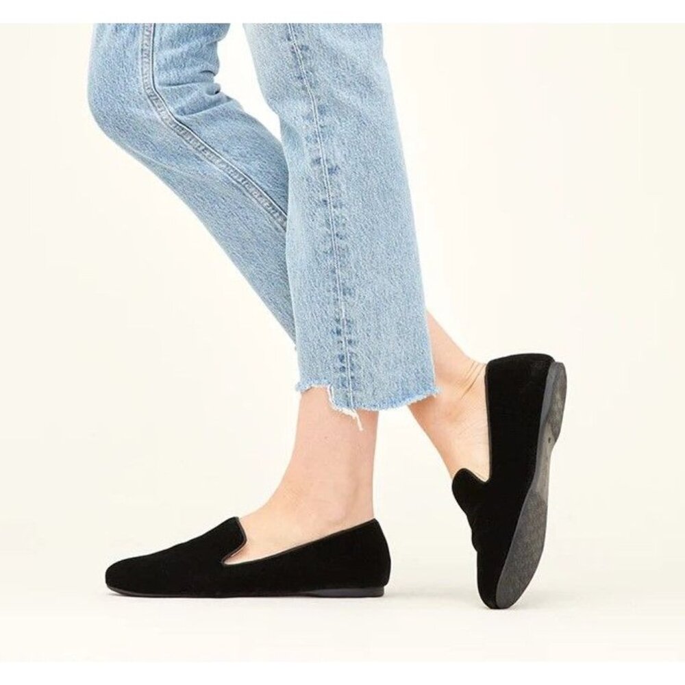 Birdies Black Velvet Flats